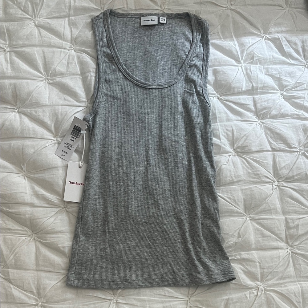 Sunday Best Heather Gray Tank Top